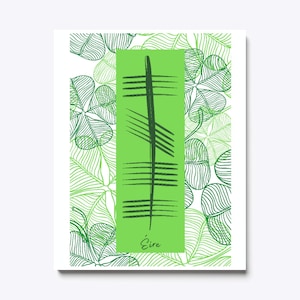 Eire in Ogham - Eire Digital Print - Ogham Print