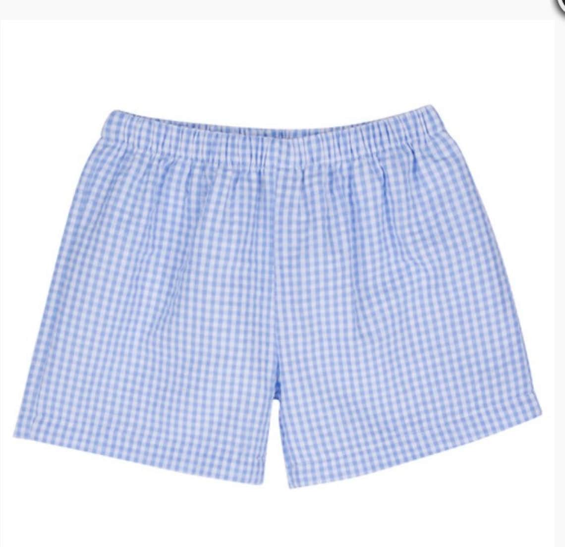 Boys Gingham Shorts Etsy