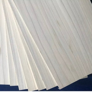 Solid Poplar Wood sheets 340mm x 150mm x 3mm, 4mm or 6mm