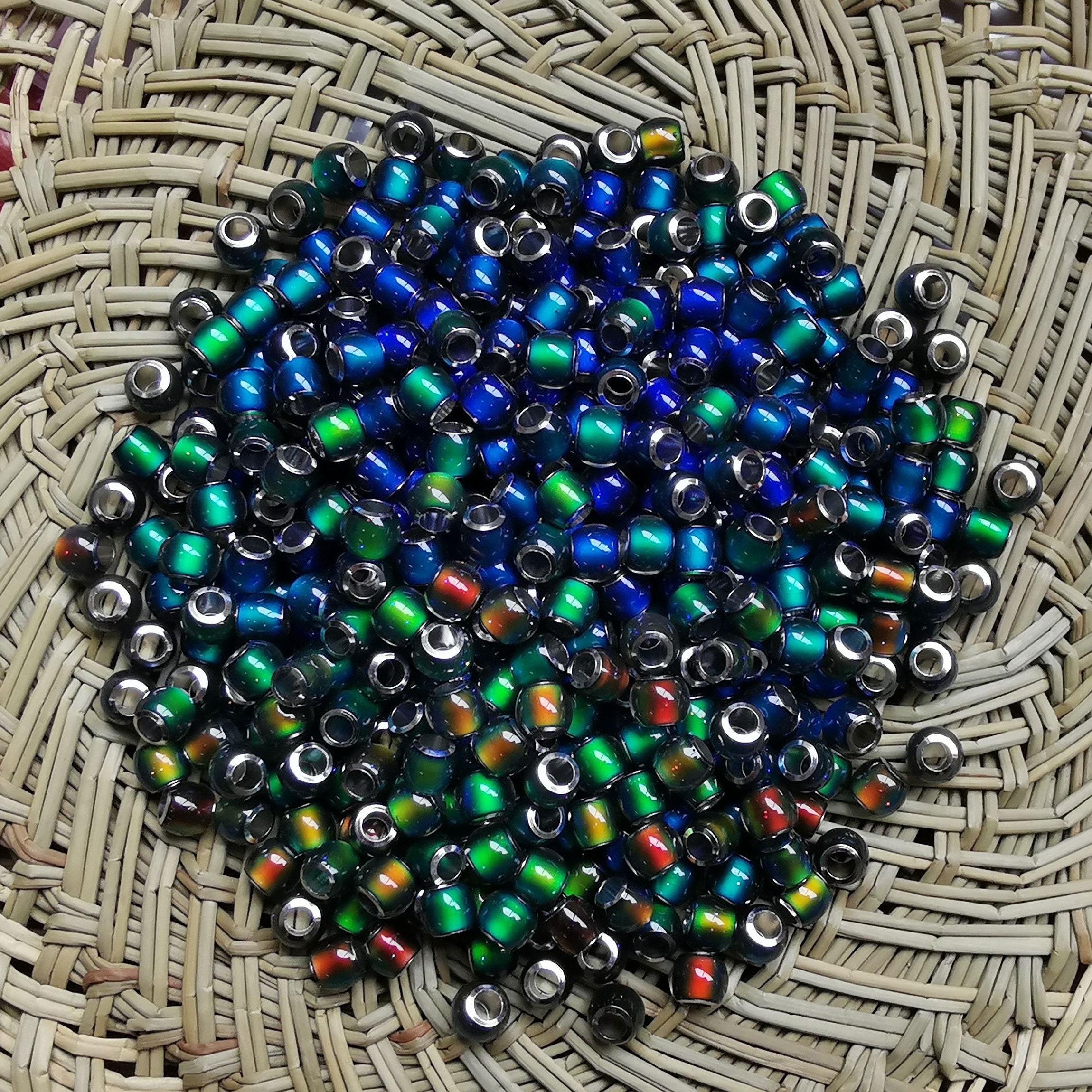 Round Cabochon Beads Changing Color by Temperature Mood Charm Etsy