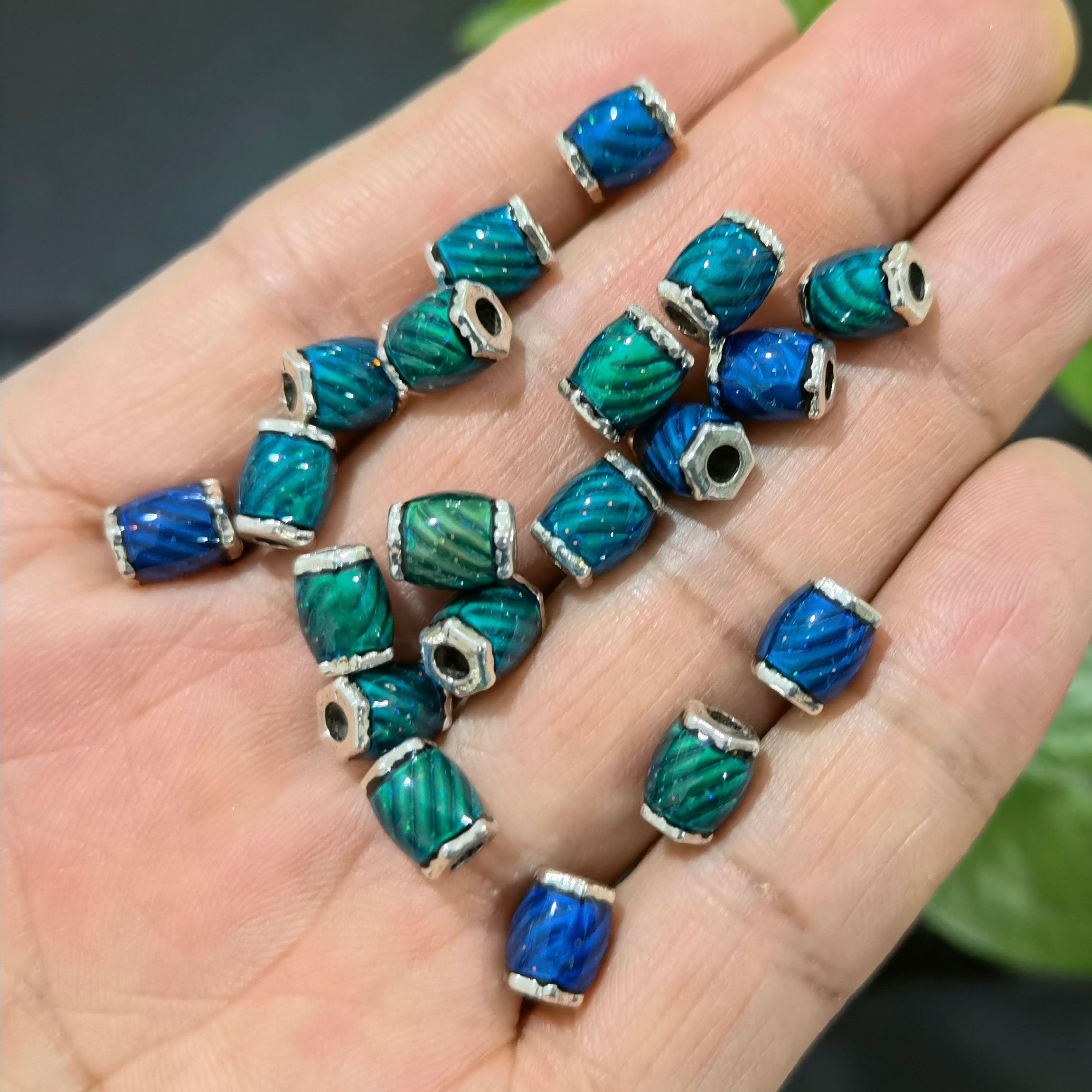 Round Cabochon Beads Changing Color by Temperature Mood Charm | Etsy