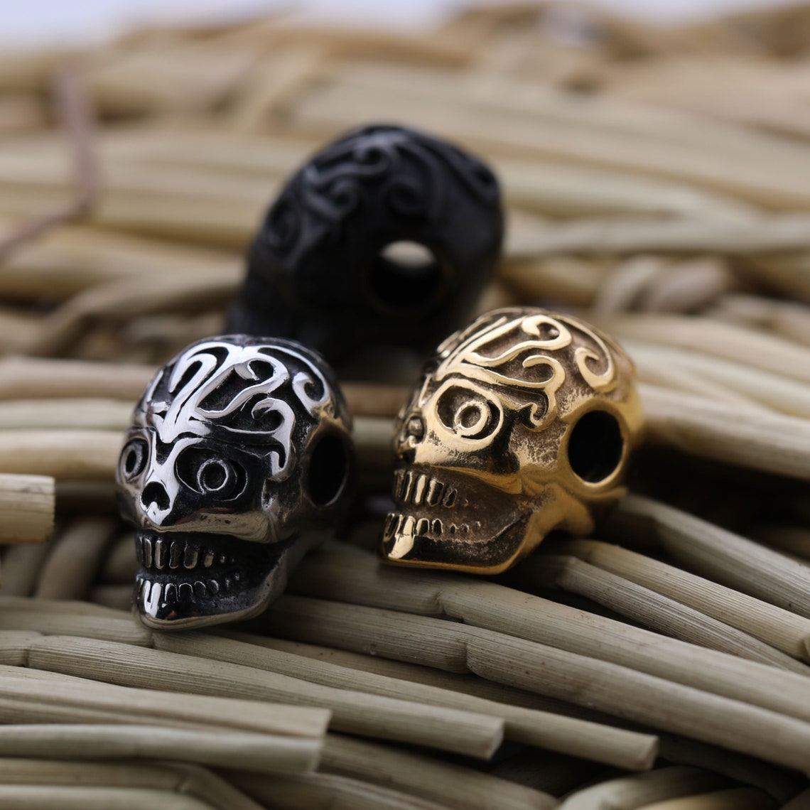 Stainless Steel DIY Skull Beads for Jewelry Bracelet Necklace Etsy
