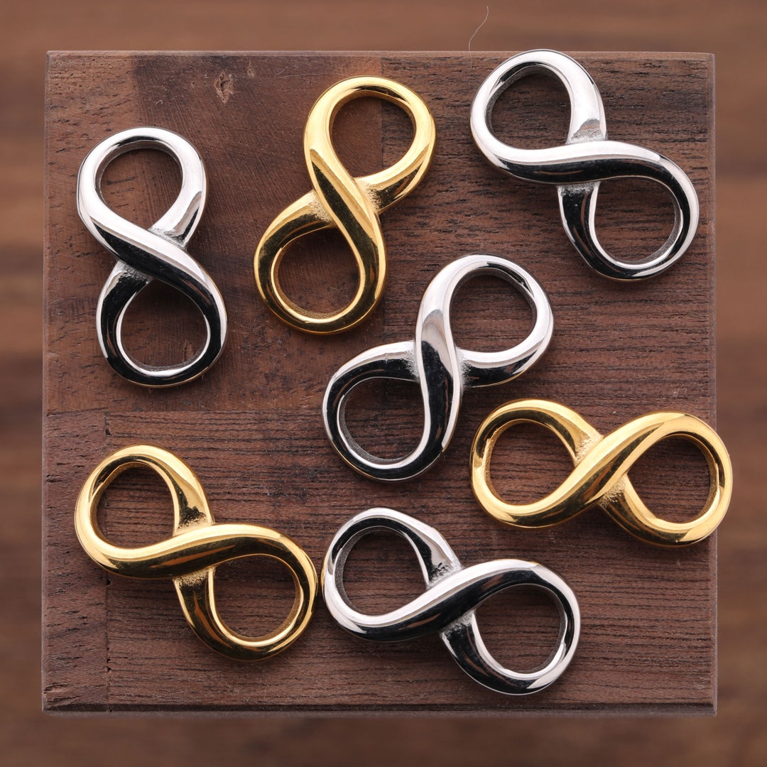 Stainless Steel DIY Infinity Connector Charms for Jewelry Bracelet ...