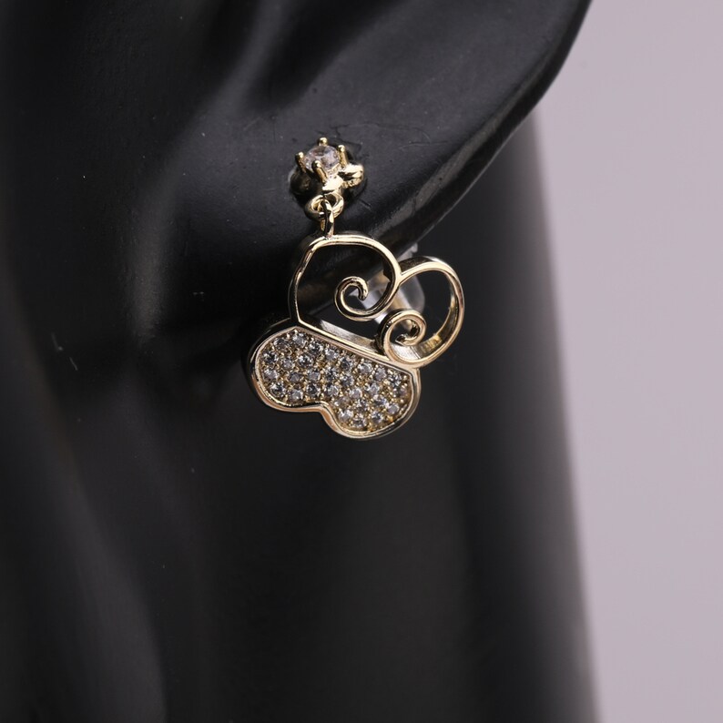 Cloud Pendant CZ Micro Pave Fashion Dangle Stud Earring Hoop Earrings with 925 Sterling Silver Post for Anniversary Birthday Gift