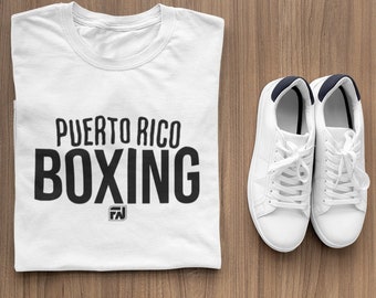 Puerto Rico Boxing Shirt, Boxing T-Shirt, Boxing Gift, Boxing Gloves Tee, Vintage boxing design, Gift for Him, Shirts for Men