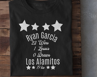 Ryan Garcia Boxing Shirt, Boxing T-Shirt, Boxing Gift, Boxing Gloves Tee, Vintage boxing design, Gift for Him, Shirts for Men