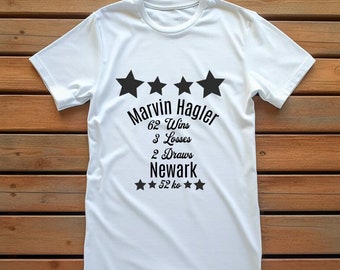 Marvin Hagler Boxen Shirt, Boxen T-Shirt, Boxen Geschenk, Boxhandschuhe Tee, Vintage Boxdesign, Geschenk für ihn, Shirts für Männer