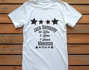 Jack Dempsey Boxing Shirt, Boxing T-Shirt, Boxing Gift, Boxing Gloves Tee, Vintage boxing design, Gift for Him, Shirts for Men