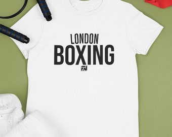 London Boxen Shirt, Box-T-Shirt, Boxen Geschenk, Boxhandschuhe T-Shirt, Vintage Boxen Design, Geschenk für ihn, Shirts für Männer
