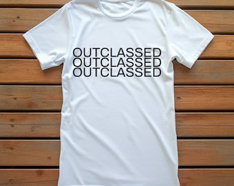 Outclassed Boxing Shirt, Boxing T-Shirt, Boxing Gift, Boxing Gloves Tee, Vintage boxing design, Gift for Him, Shirts for Men