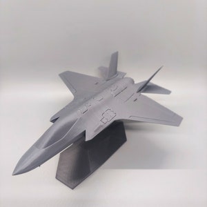 F-35 Lightning II Likeness 10&quot; 3D Printed Desk Display Stand Model