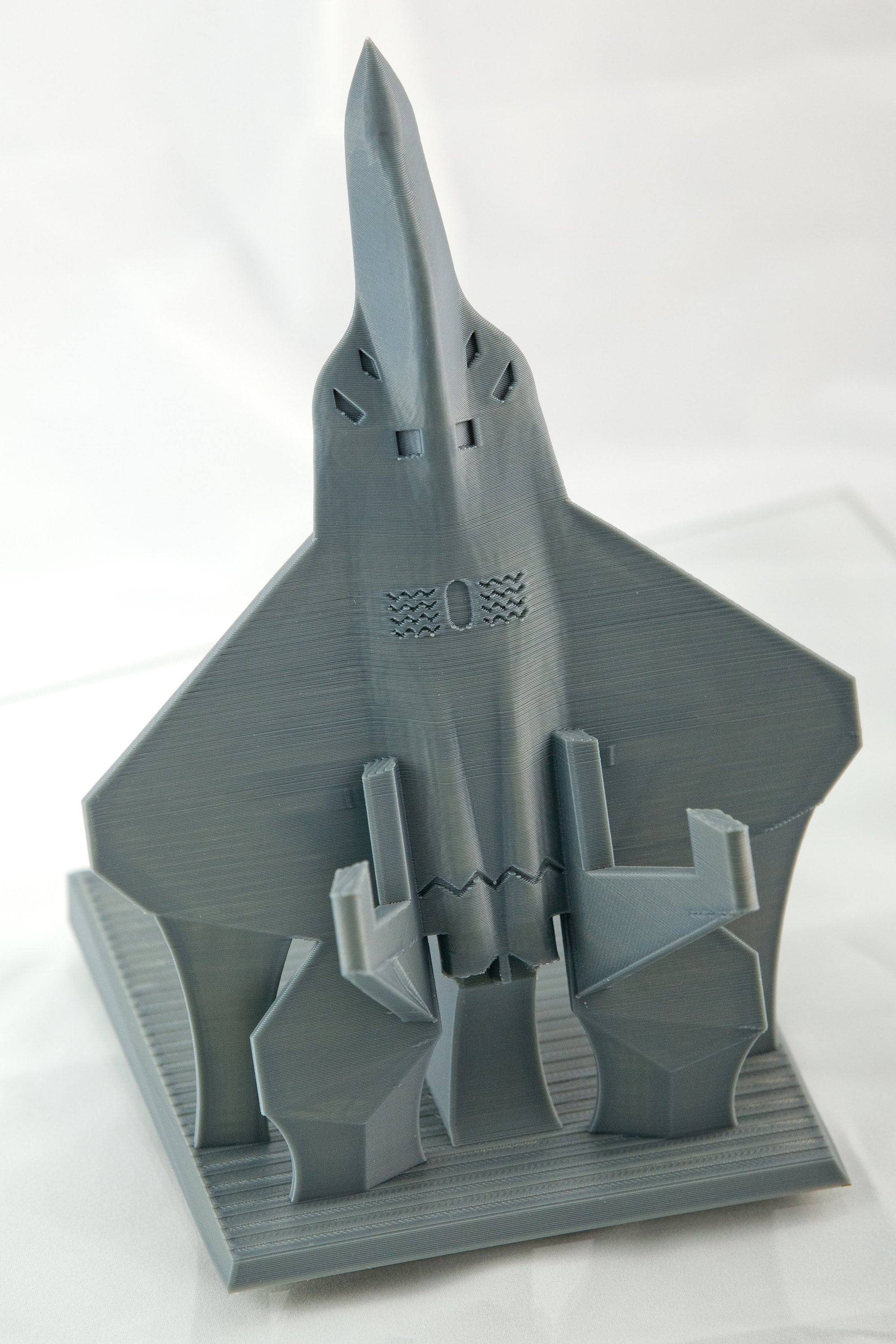 Personalized F-22 Raptor Likeness 3D Printed Phone Stand