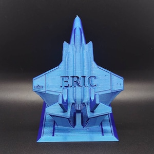Personalized F-35 Lightening Likeness 3D Printed Phone Stand