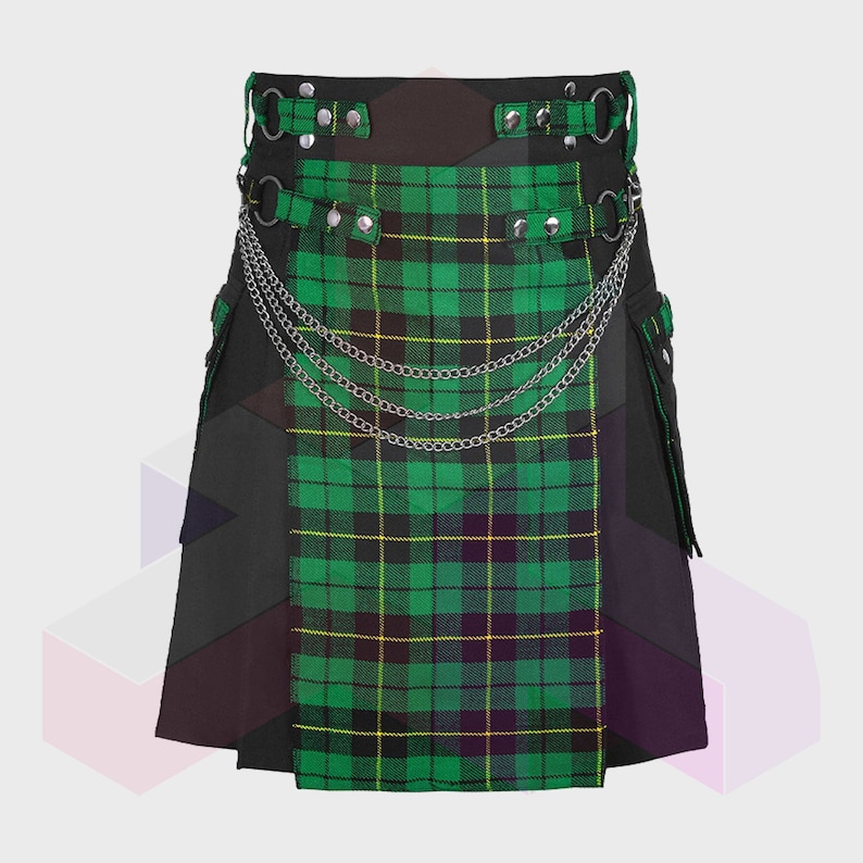 Wallace buy Hunting Tartan Hybrid Fashion Kilt | Treven Store