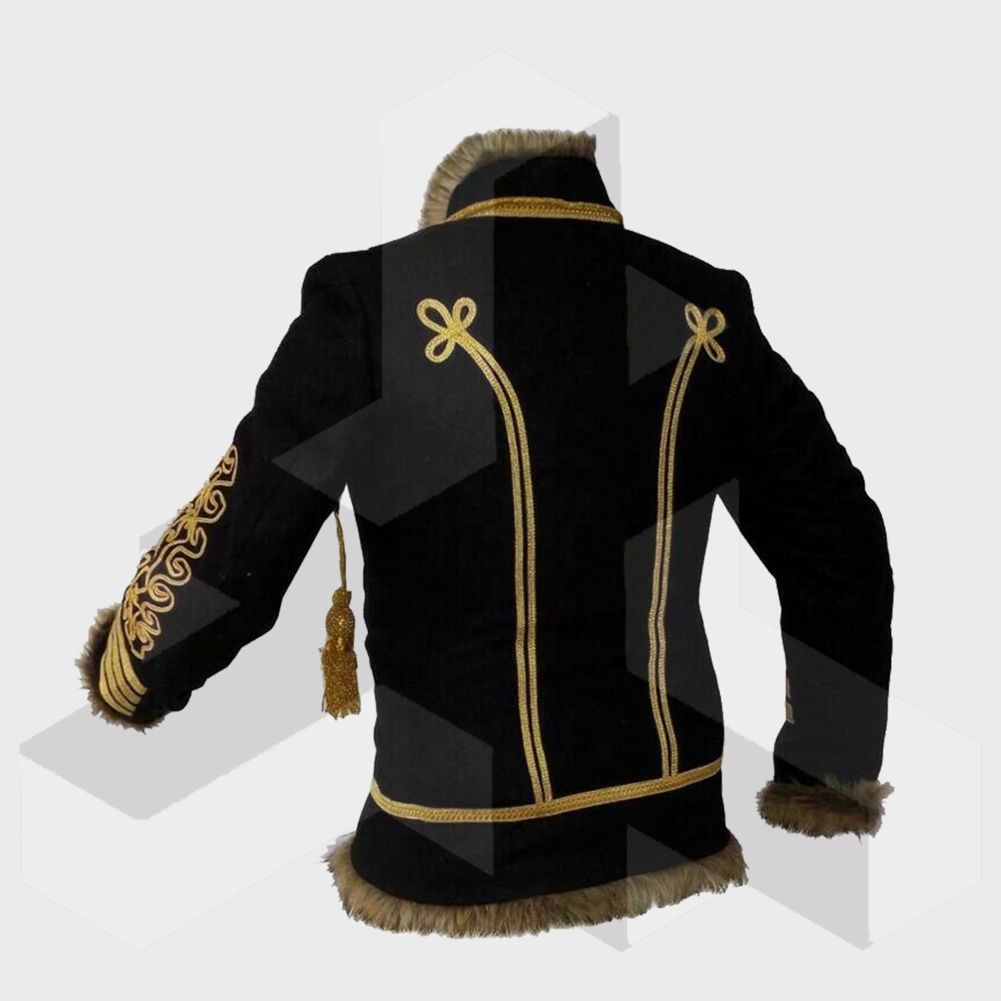 Black and Gold Jimi Hendrix Hussar Military Steampunk Parade