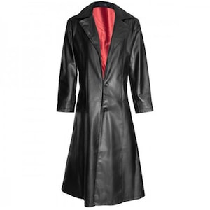The Blade Gothic Vampire Leather Coat- Treven Store Handmade