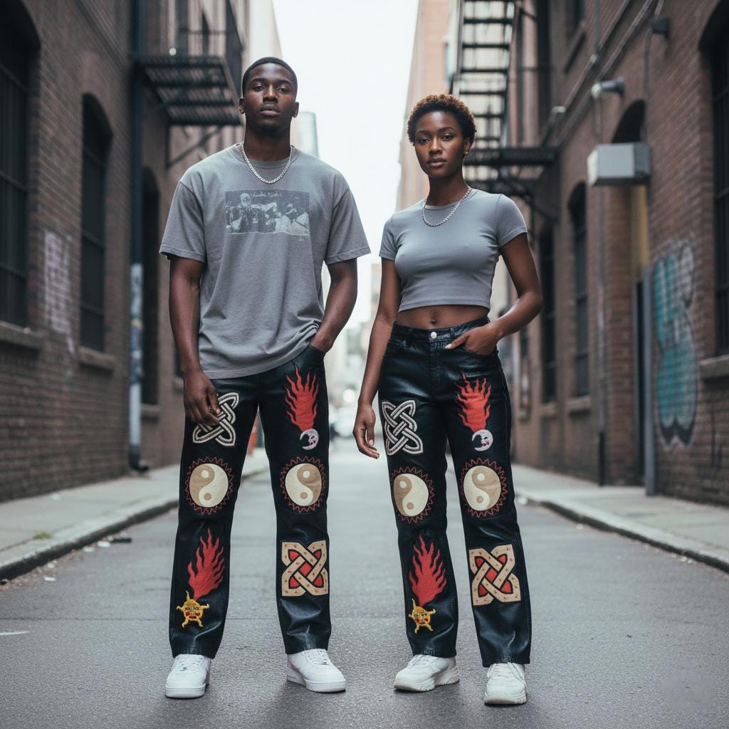 Yin Yang Pants - Etsy