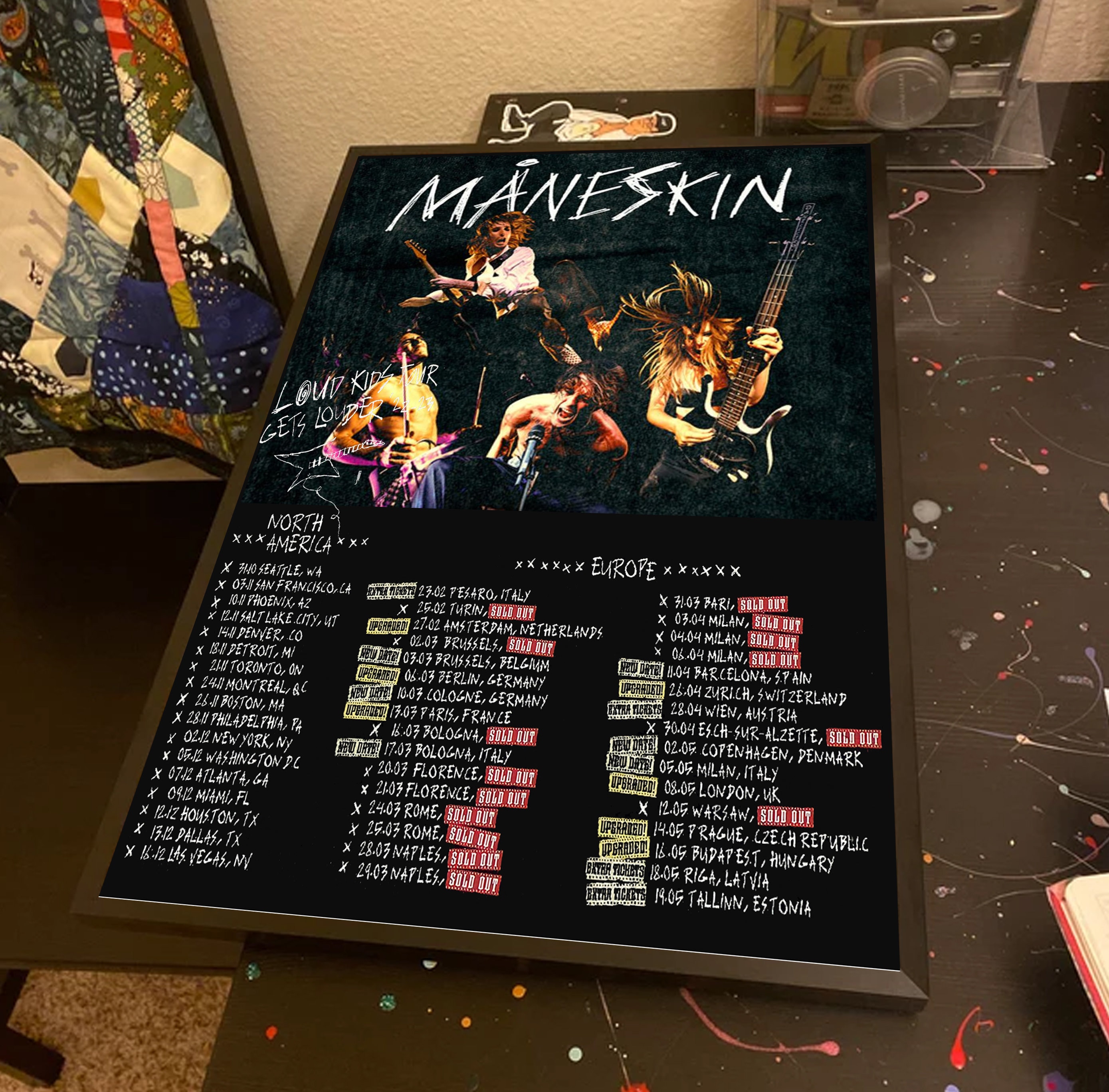 Discover Maneskin Loud Kids Gets Louder 2023 Poster