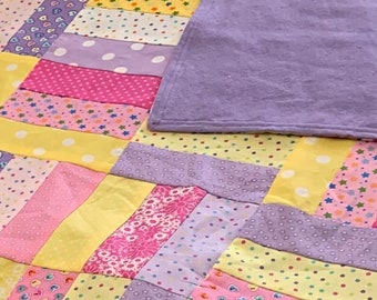 Toddler Blanket-Hearts & Stars Pink