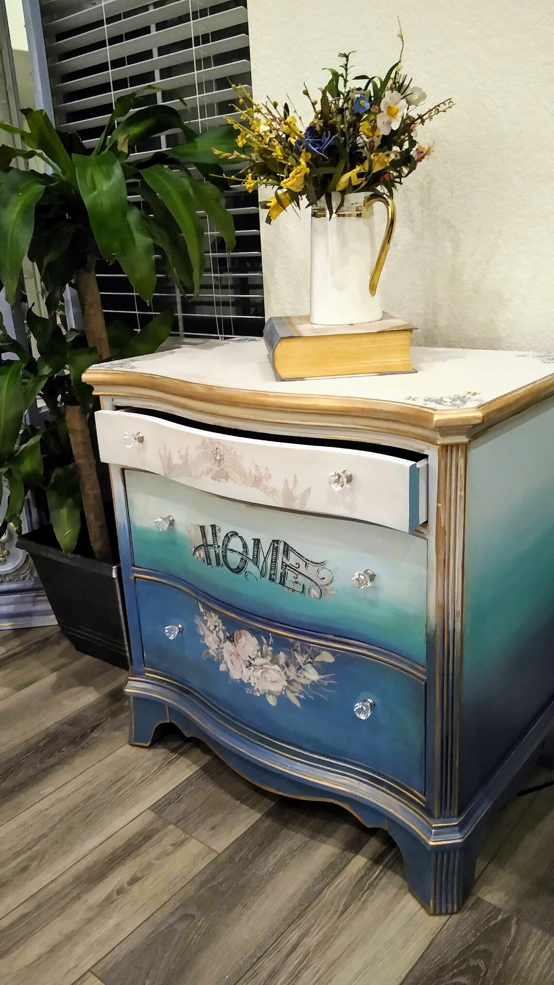 Sold out Bombay chest Refinished hand painted Etsy