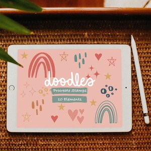 Doodles Procreate Stamp Set | Procreate Stamps | Procreate Stamp set | Procreate Brushes