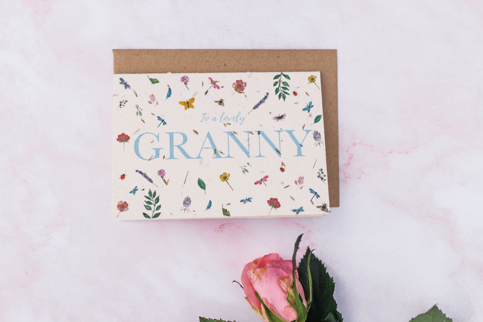 Plantable Wildflower Seeded Card EcoFriendly Seed Gift Etsy