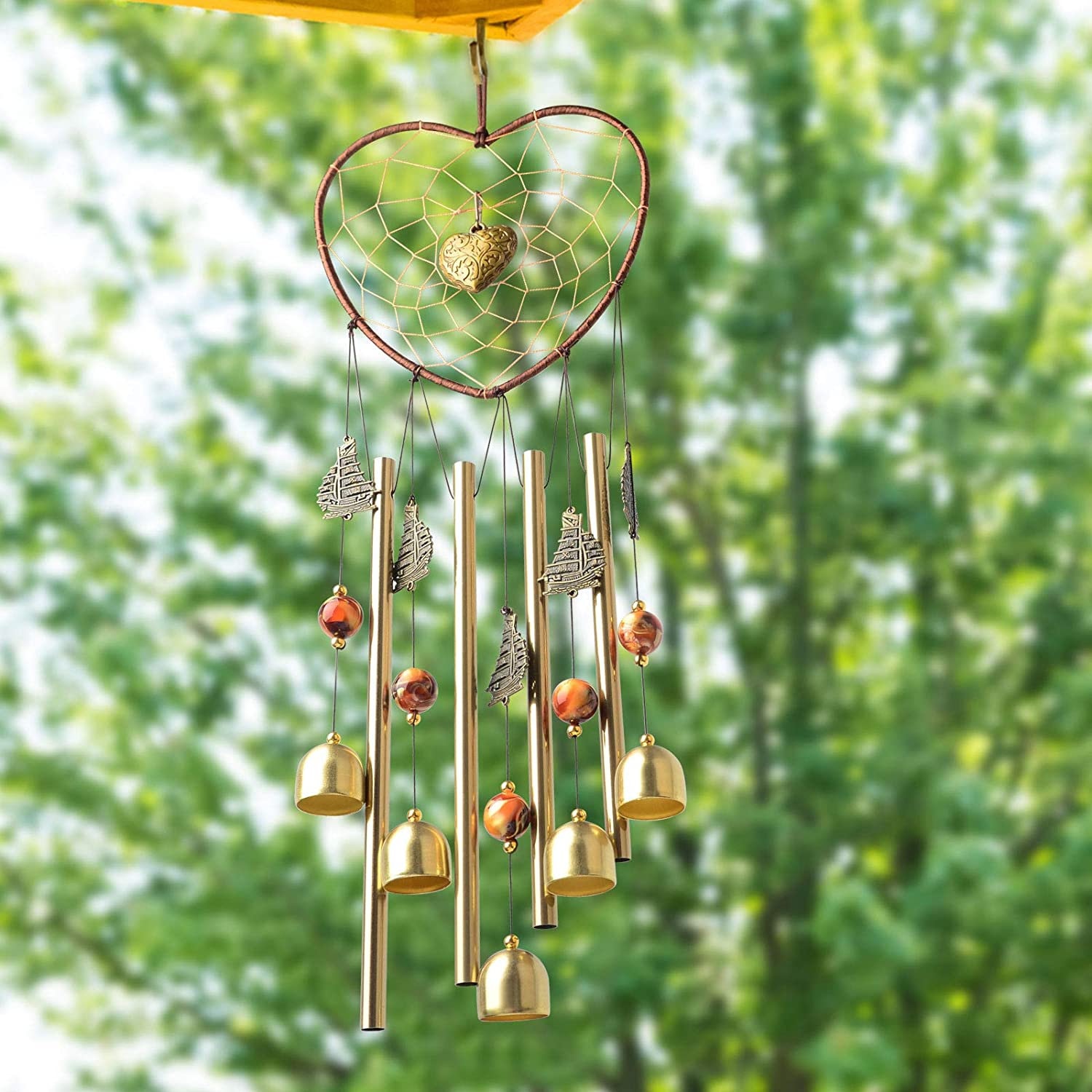 Heart Outdoor Wind Chime Small Memorial Wind Chimes for Etsy