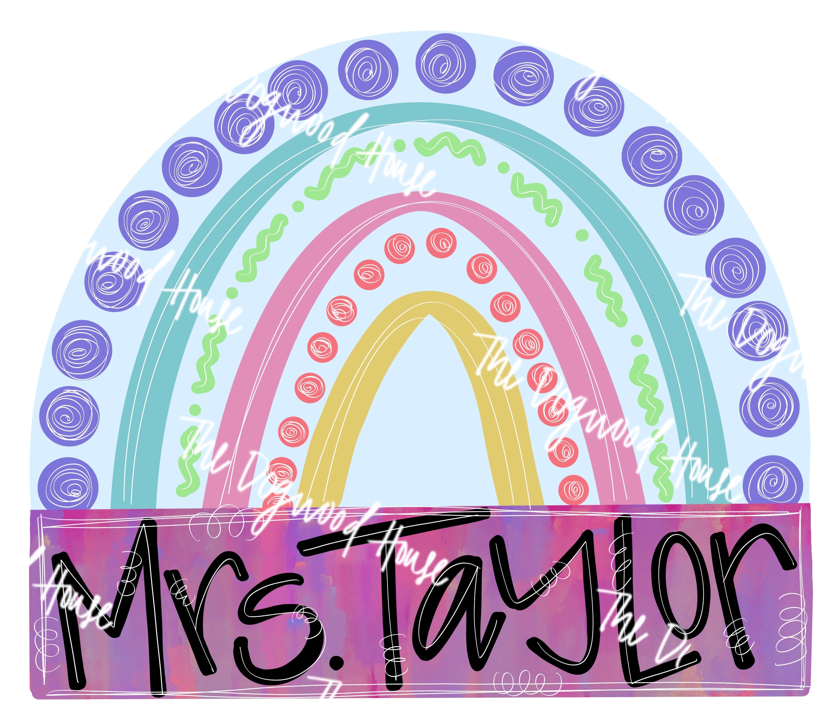 Template: Rainbow Arch Digital Download Printable Template - Etsy