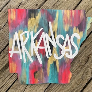 Arkansas Wooden Doorhanger