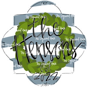 TEMPLATE : Wreath Plaque door hanger digital download