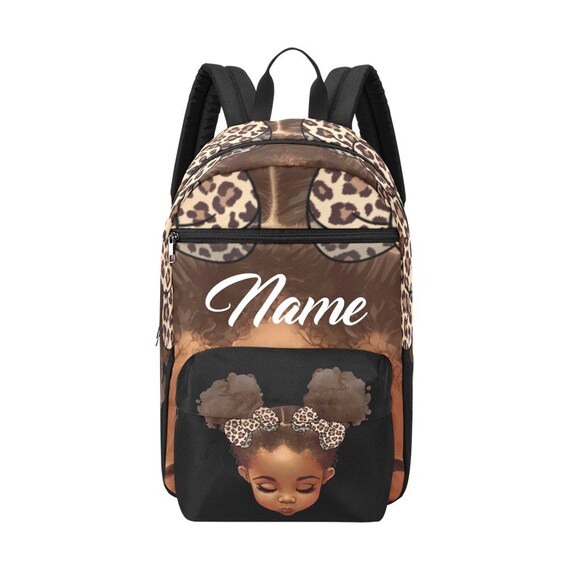 Messy Bun Girl Backpack - Etsy display picture 2