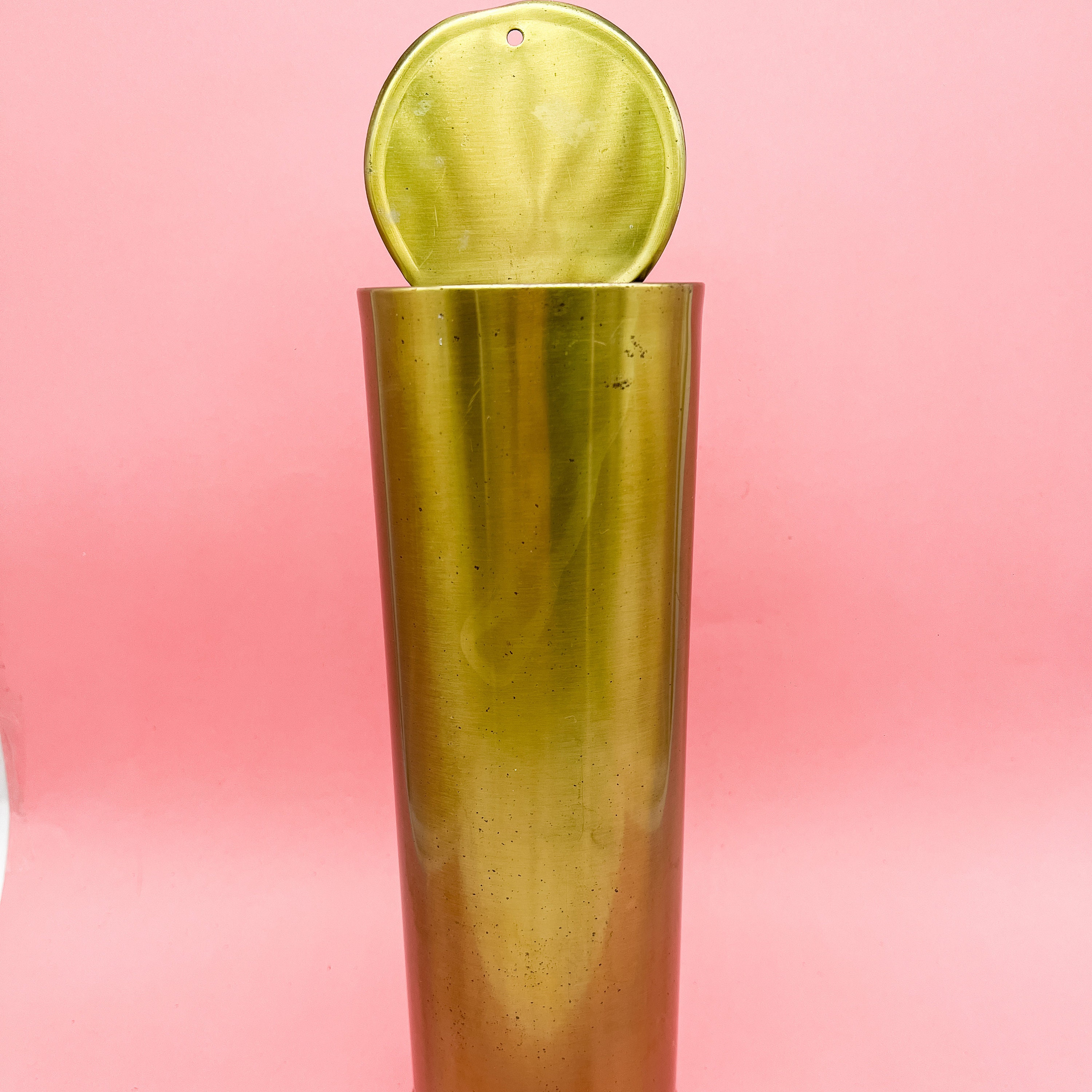 Vintage Brass Wallmountable Match Holder Tall Match Holder Etsy