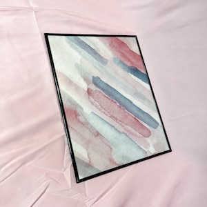 Pastel Framed Watercolor Art Print