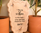 Scissor Holder - Wall Pocket Sewing Accessory