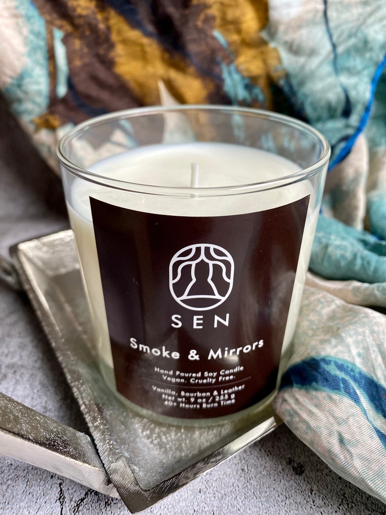 Soy Wax Candle Smoke and Mirrors
