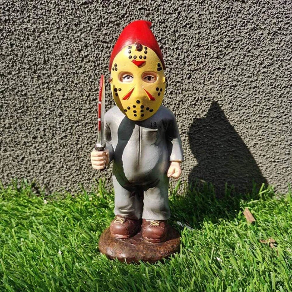 Horror Movie Garden Gnomes Combat killer Garden Killer Etsy