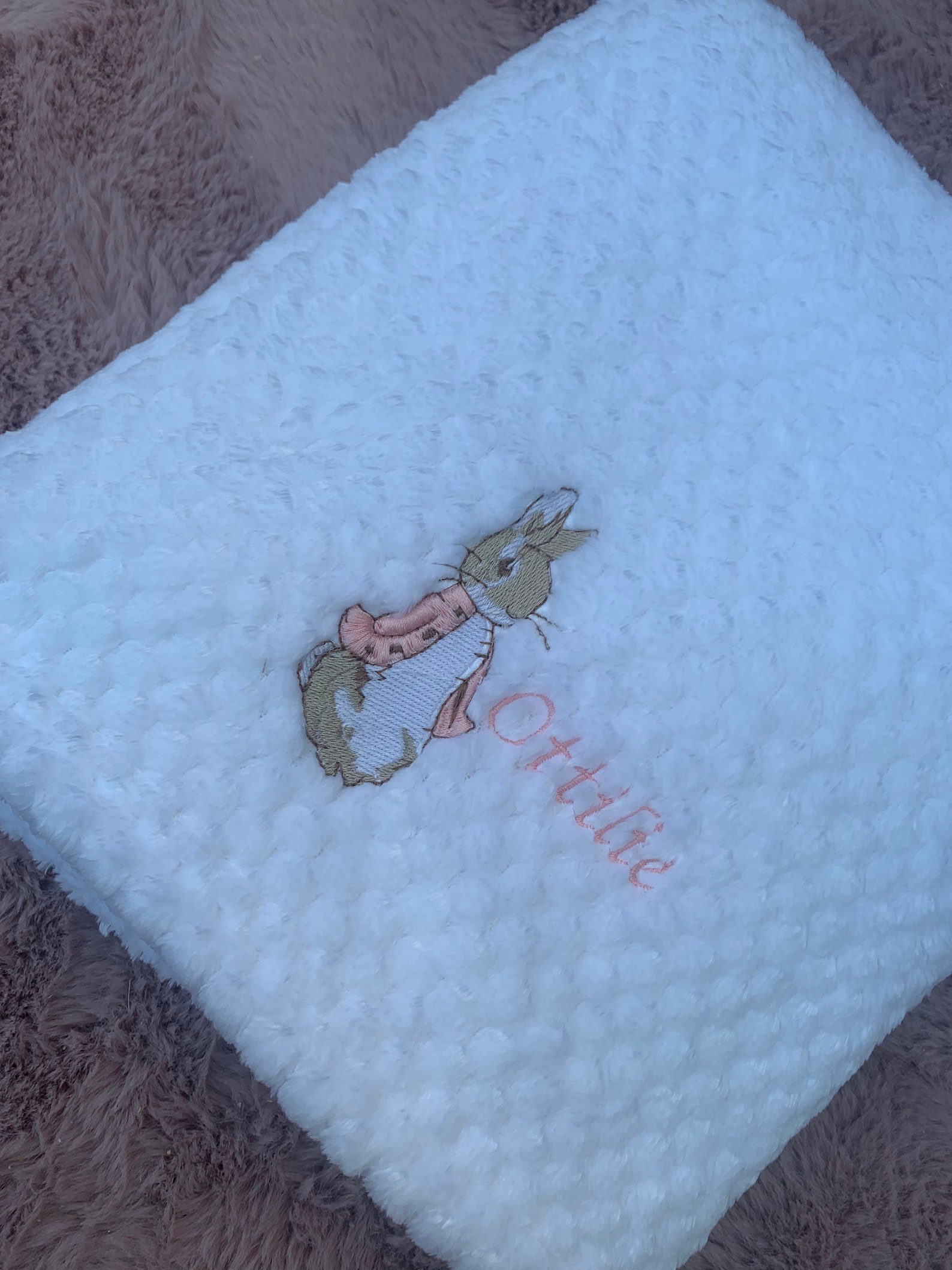 Personalised Peter Rabbit Baby Blanket/Bib Etsy