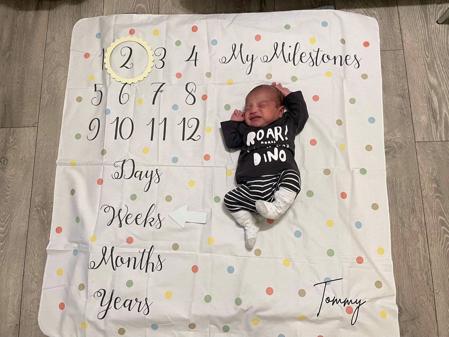 Personalised Baby Milestone Blanket LIMITED EDITION Etsy UK