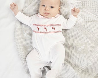 Personalised Velour Christmas Sleepsuit