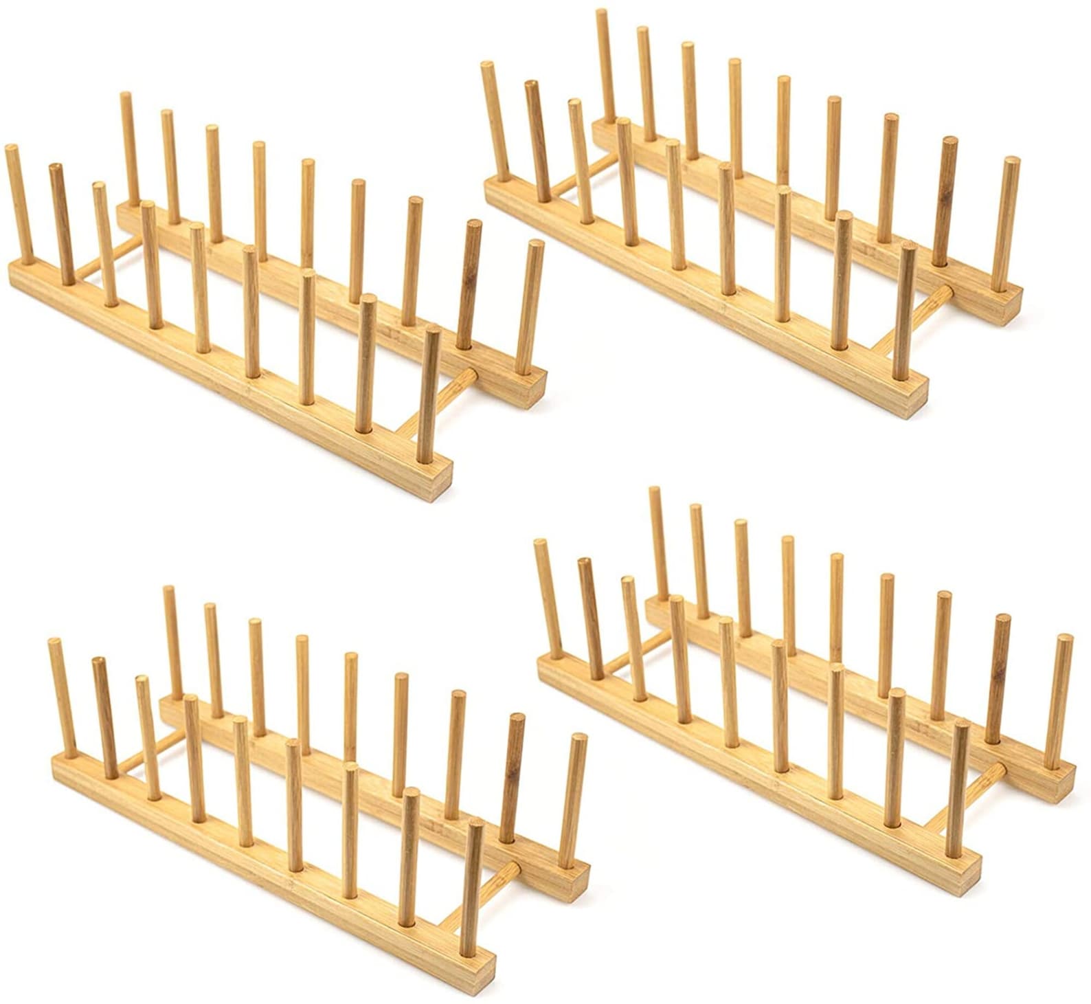 Bamboo Wooden Dish Rack Set 4 Bamboo Wooden Dish Rack Kitchen Etsy