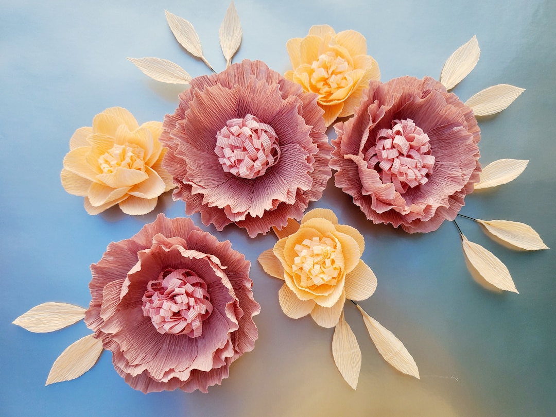 Wall Flowers Decoration, Wall Flowers Nursery Room Decor, Paper Flower