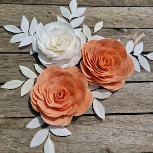 3 Paper Roses Background, Baby Party Decoration, Children&#39;s Room Wall Decoration