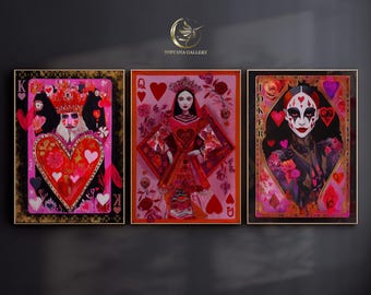 Royals of Hearts Art Set: limited edition signed art collection