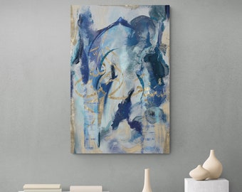 Subhannalah Islamic Wall Art: "Blue Flame"