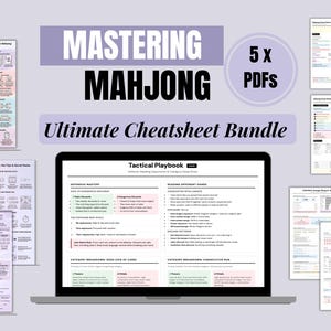 Ultieme Mahjong-beheersingsbundel: NMJL-regels voor beginners tot gevorderden, winnende handen en verdedigingstactieken (digitale pdf-download)