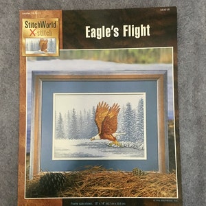 Vintage (1996) Stitch World "EAGLE'S FLIGHT" Charted Leaflet New!