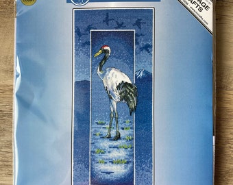 NEW! HERITAGE STITCHCRAFT Counted Cross Stitch Kit "Crane" By Peter Underhill