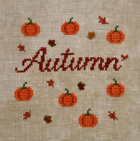 Rustic Pumpkin Cross Stitch Pattern: Farmhouse Autumn Decor (PDF) - Etsy