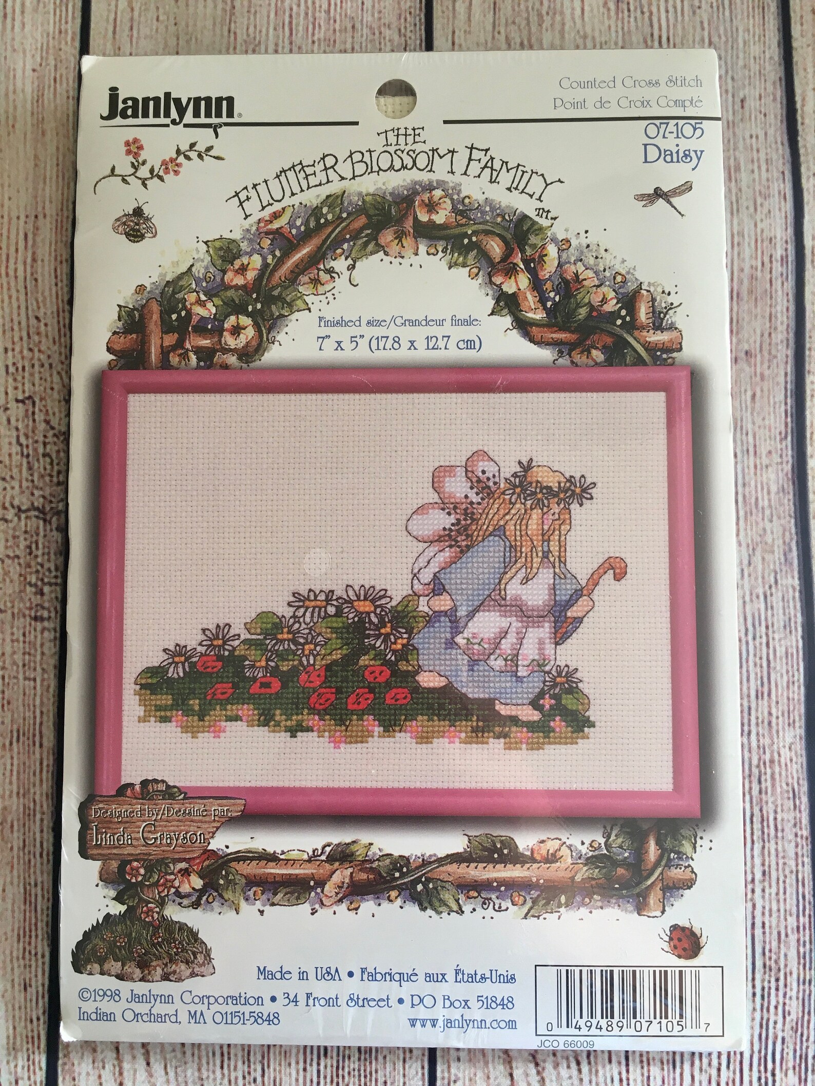 Vintage Janlynn the Flutter Blossom Family Cross Stitch Kit Etsy