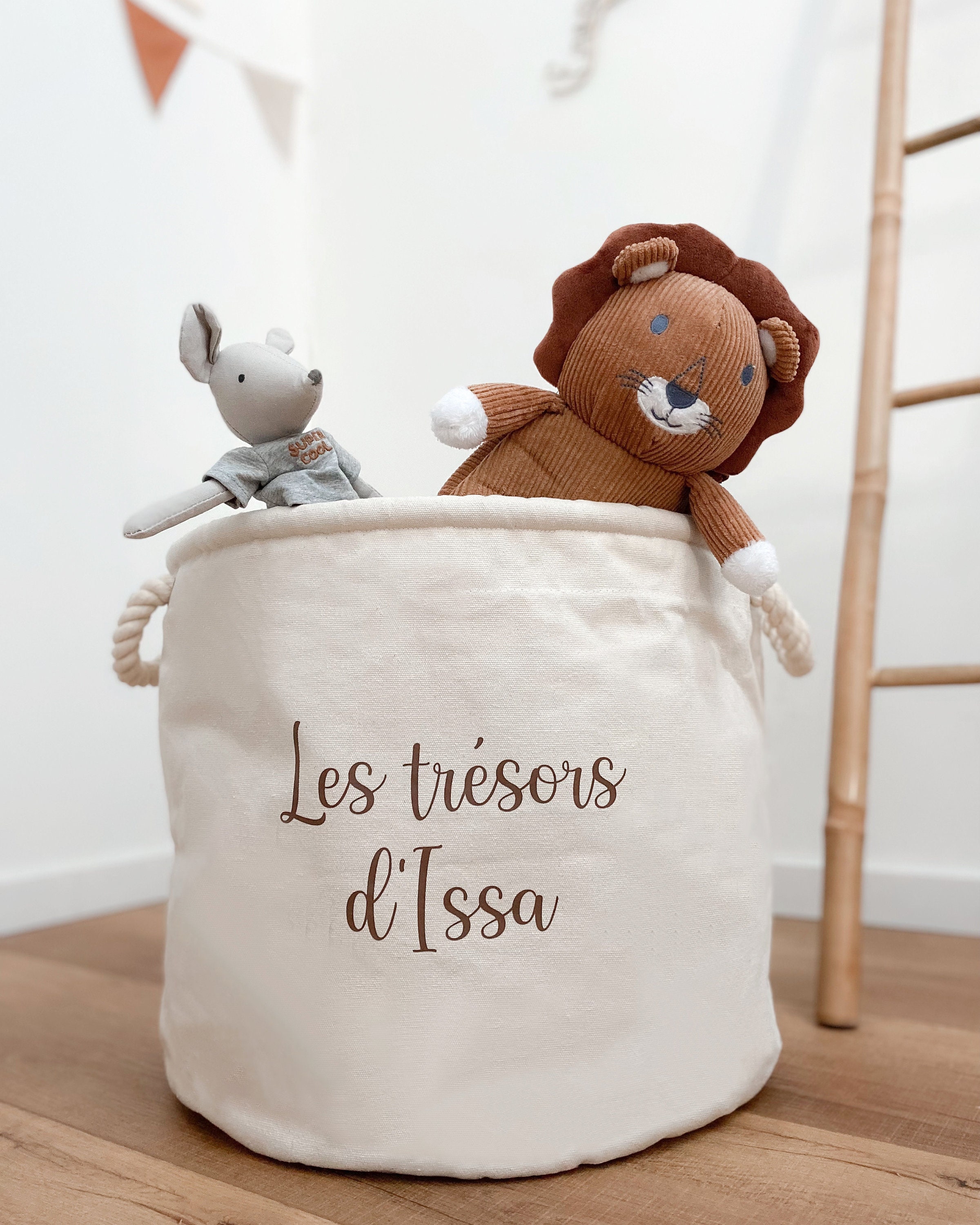 Panier de Rangement Enfant en Coton Personnalisé